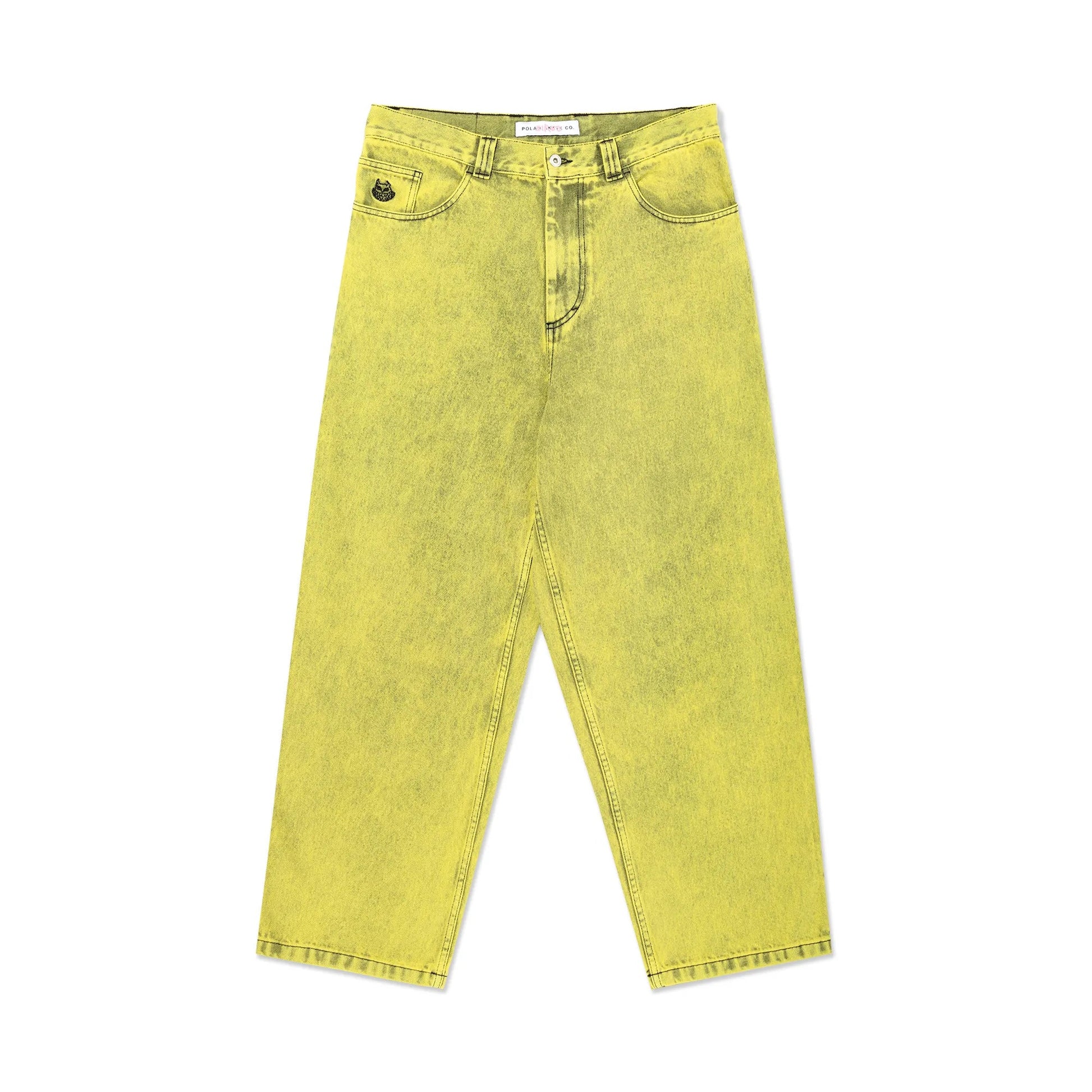 Polar Demon Child Big Boy Pants, lemon black - Tiki Room Skateboards - 1