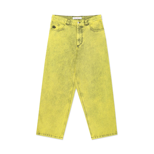 Polar Demon Child Big Boy Pants, lemon black - Tiki Room Skateboards - 1
