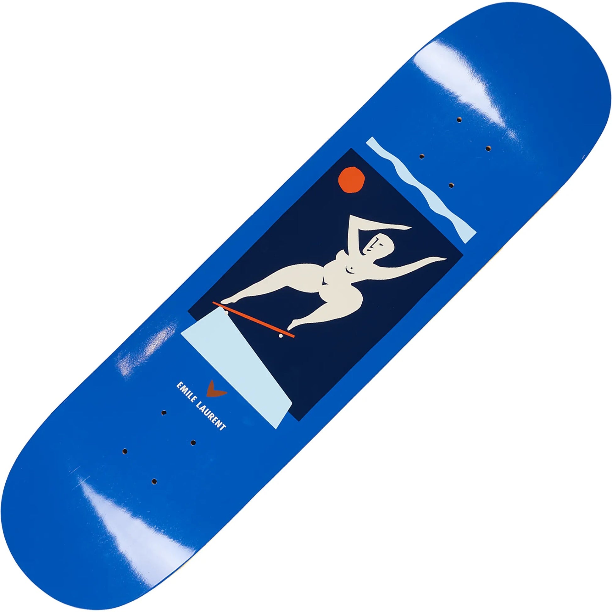 Polar Emile Laurent - Crooks (Shorter Length) (8.5”), blue - Tiki Room Skateboards - 1
