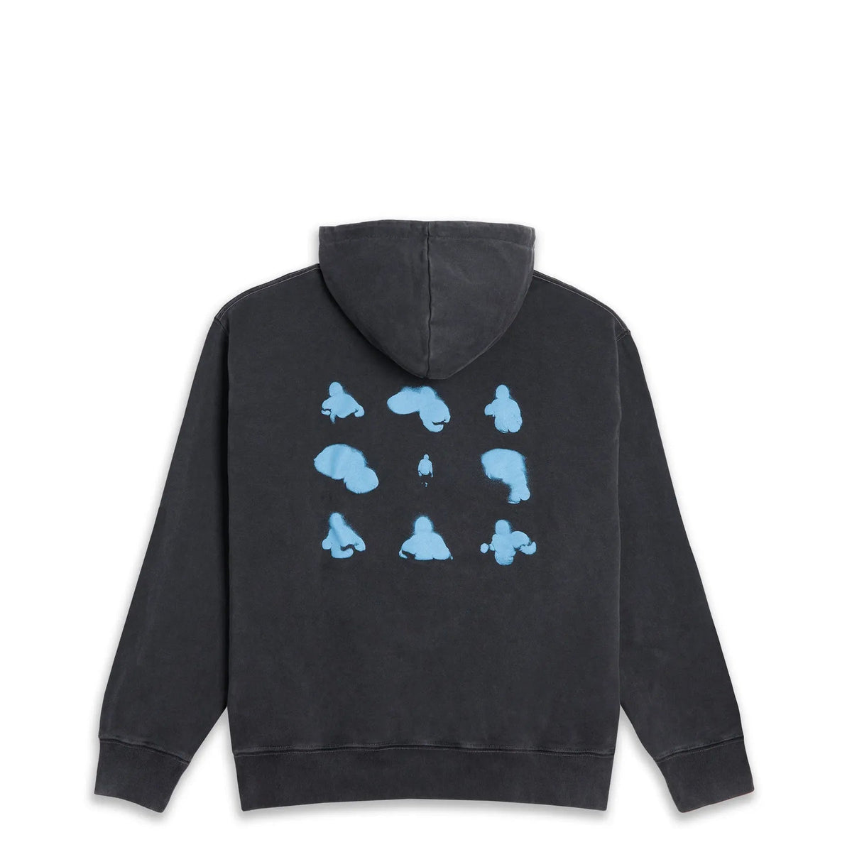 Polar Fighting Myself Dave Hoodie, silver black - Tiki Room Skateboards - 2