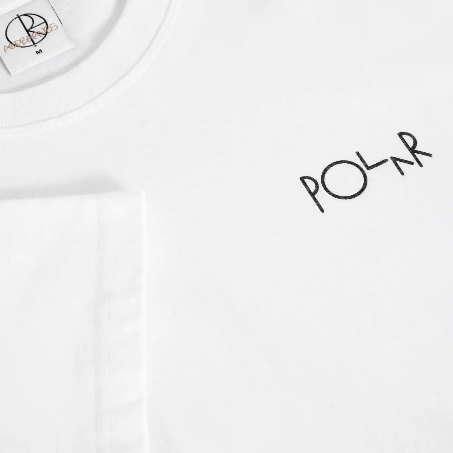 Polar Fill Logo Burnside 2084 Tee, white - Tiki Room Skateboards - 3