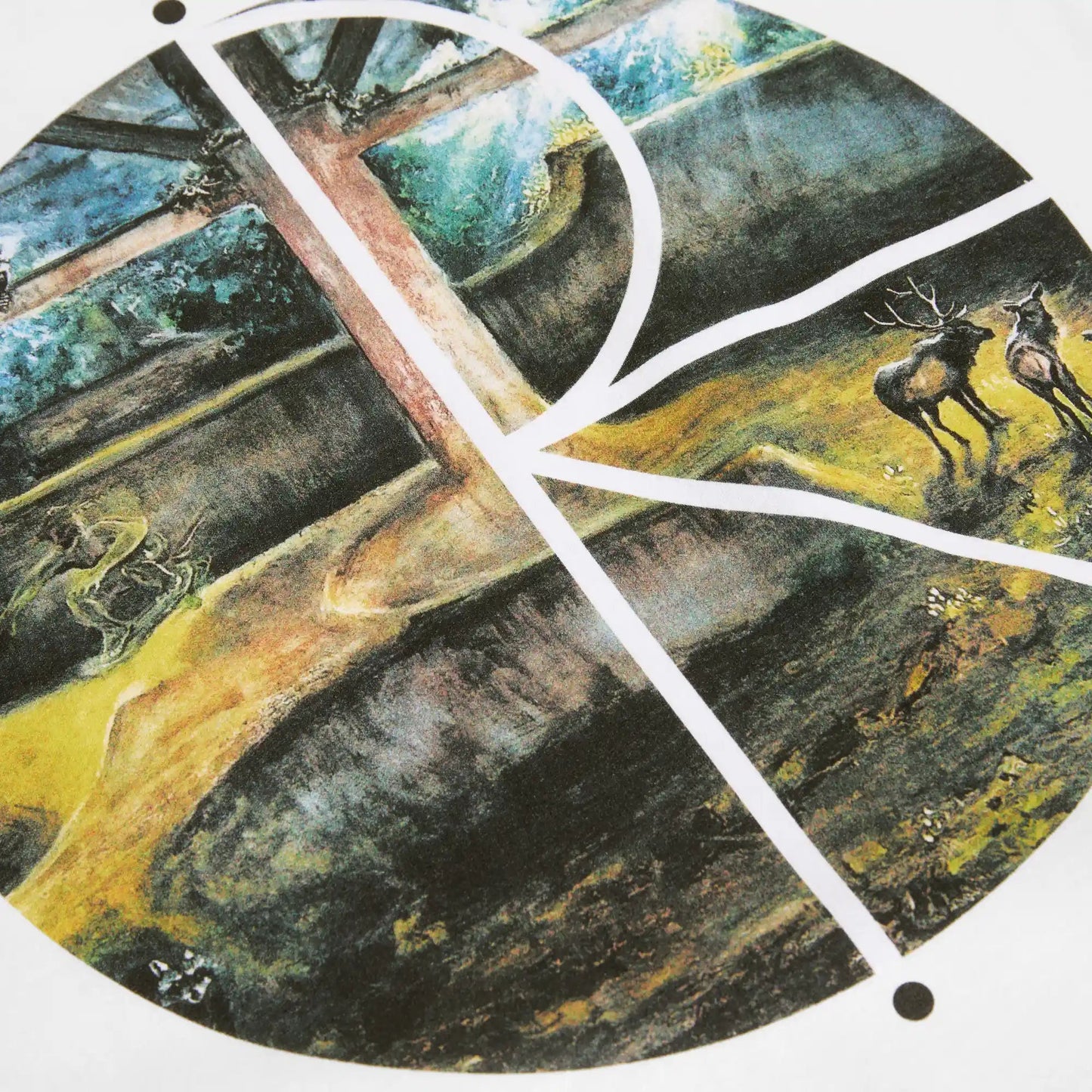 Polar Fill Logo Burnside 2084 Tee, white - Tiki Room Skateboards - 2