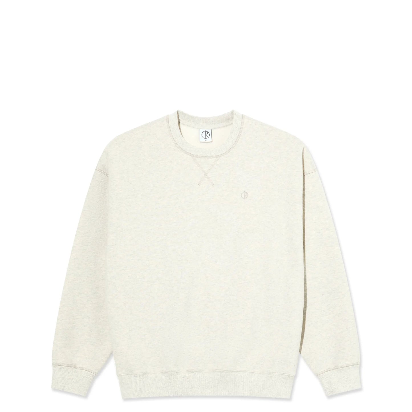 Polar Frankie Crewneck, ivory grey melange - Tiki Room Skateboards - 1