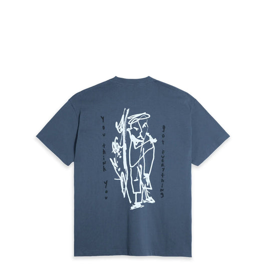 Polar Got Everything Tee, grey blue - Tiki Room Skateboards - 1