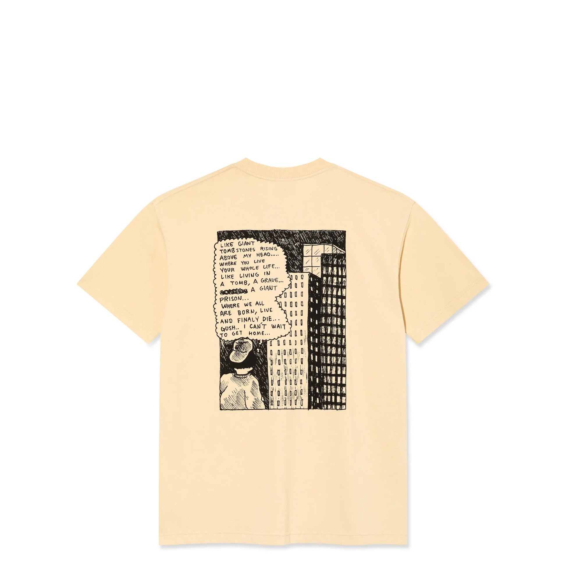 Polar Home Sweet Home Tee, oatmeal - Tiki Room Skateboards - 1