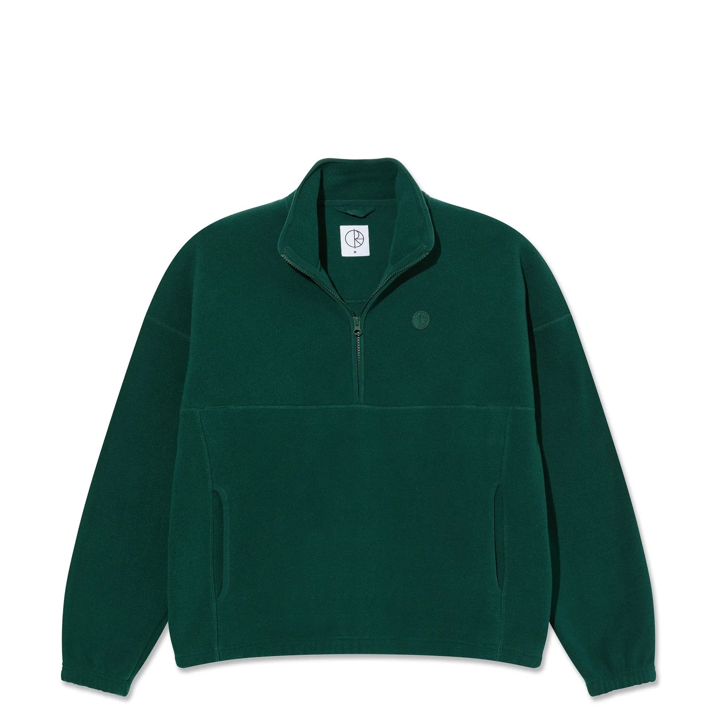 Polar Ivan Half Zip Sweatshirt, dark emerald - Tiki Room Skateboards - 1