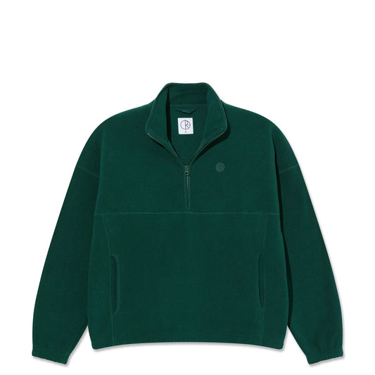 Polar Ivan Half Zip Sweatshirt, dark emerald - Tiki Room Skateboards - 1