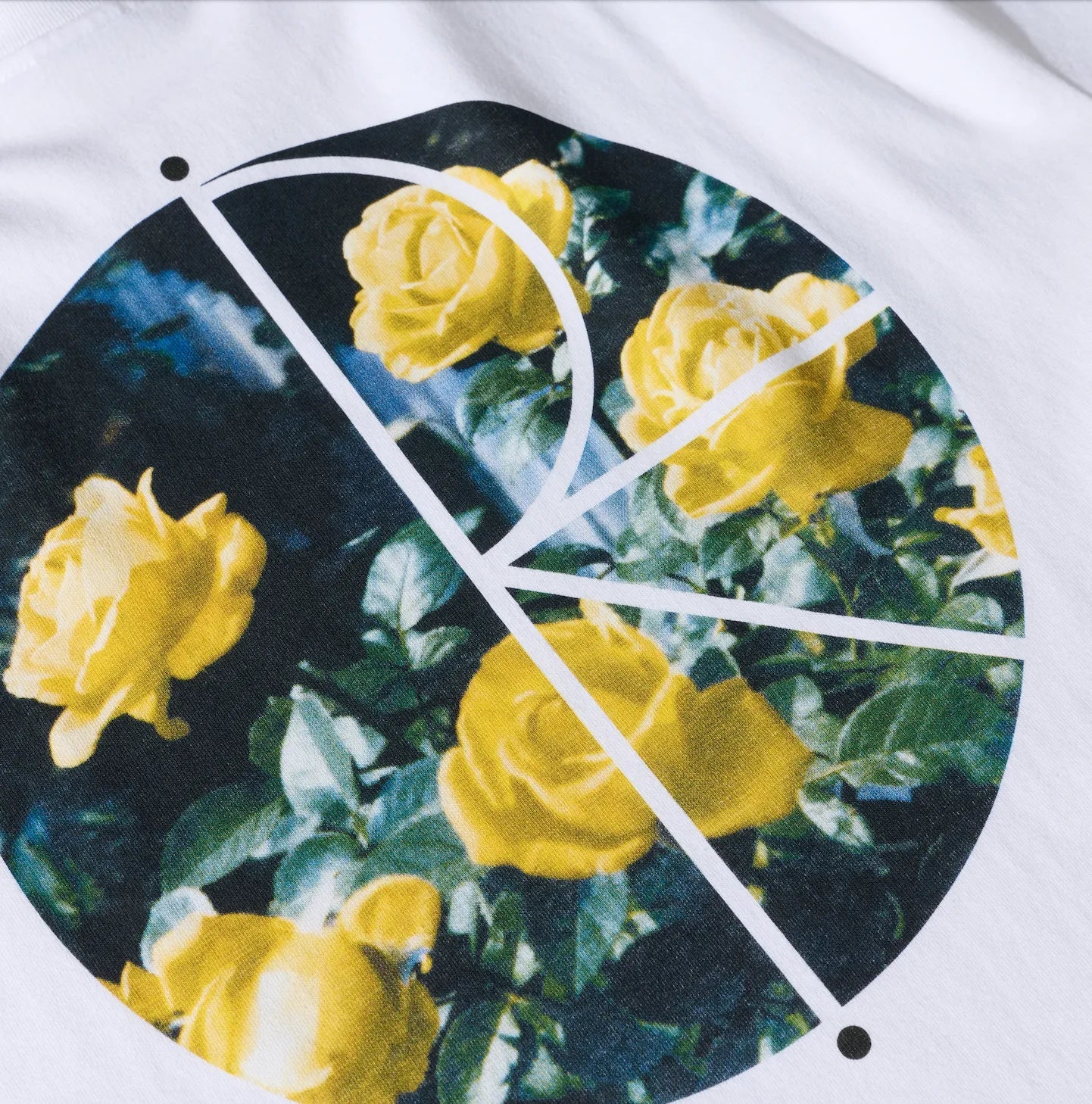 Polar Märtas Roses Fill Logo Tee, white - Tiki Room Skateboards - 2