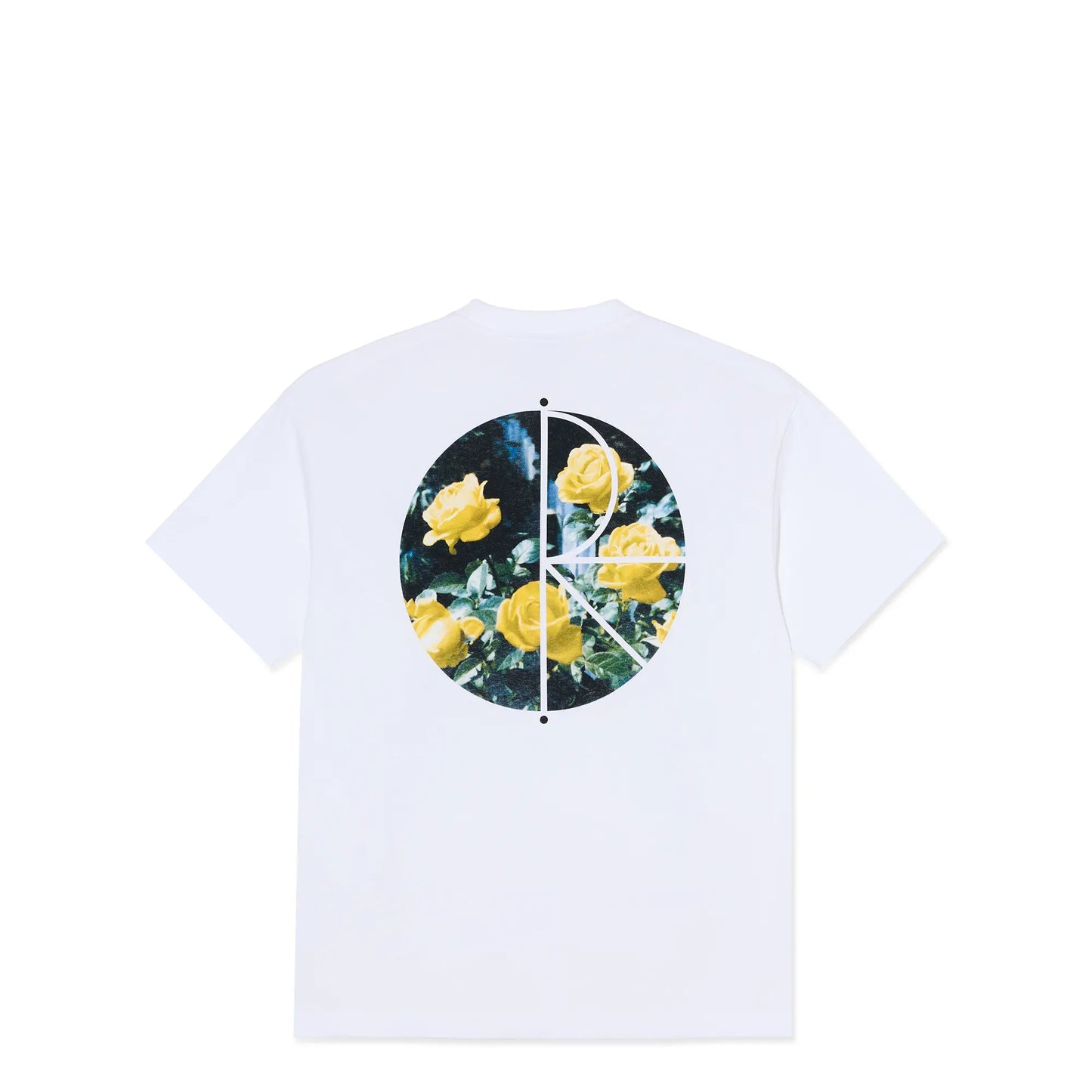 Polar Märtas Roses Fill Logo Tee, white - Tiki Room Skateboards - 1