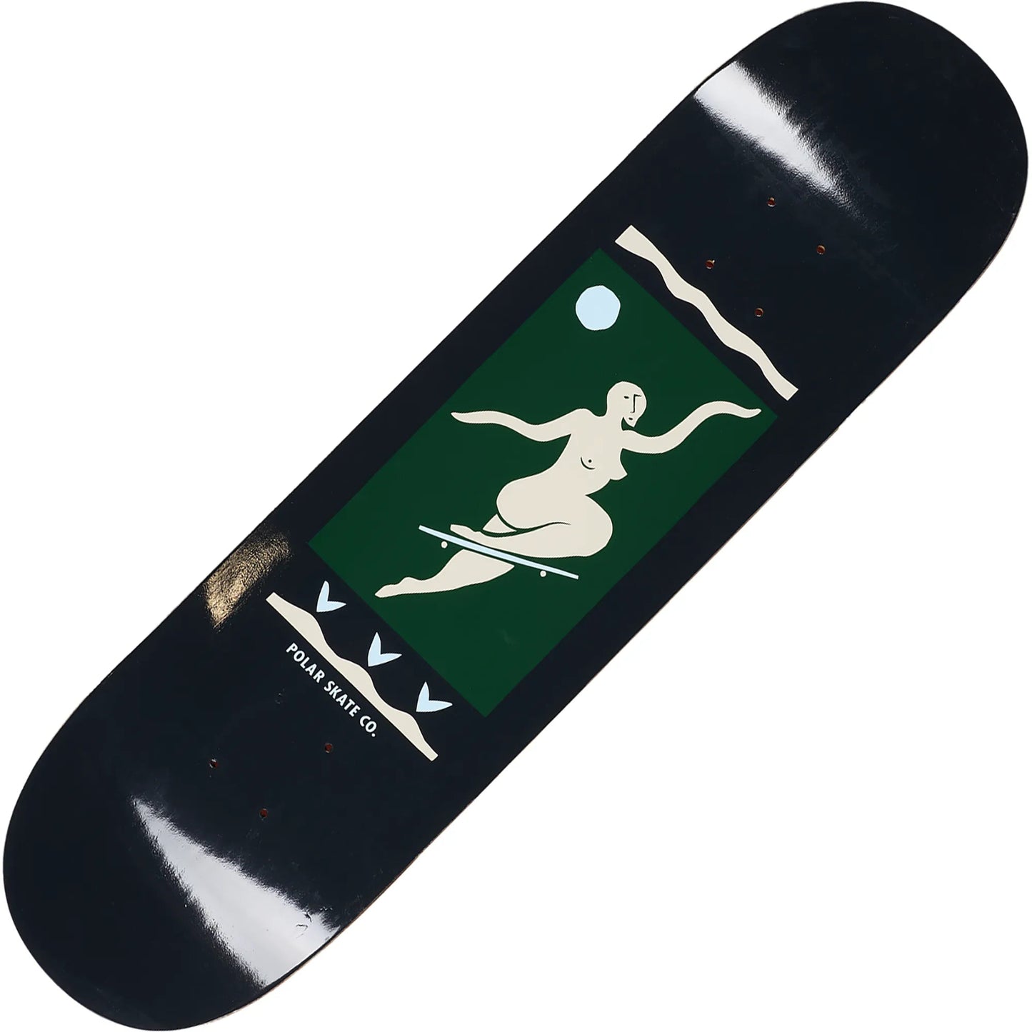 Polar No Comply Deck (8.25"), charcoal - Tiki Room Skateboards - 1