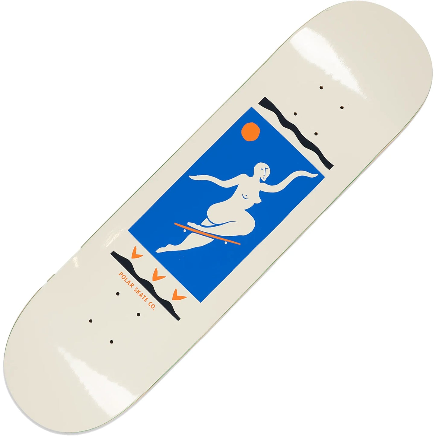 Polar No Comply Deck (8.75"), cream - Tiki Room Skateboards - 1