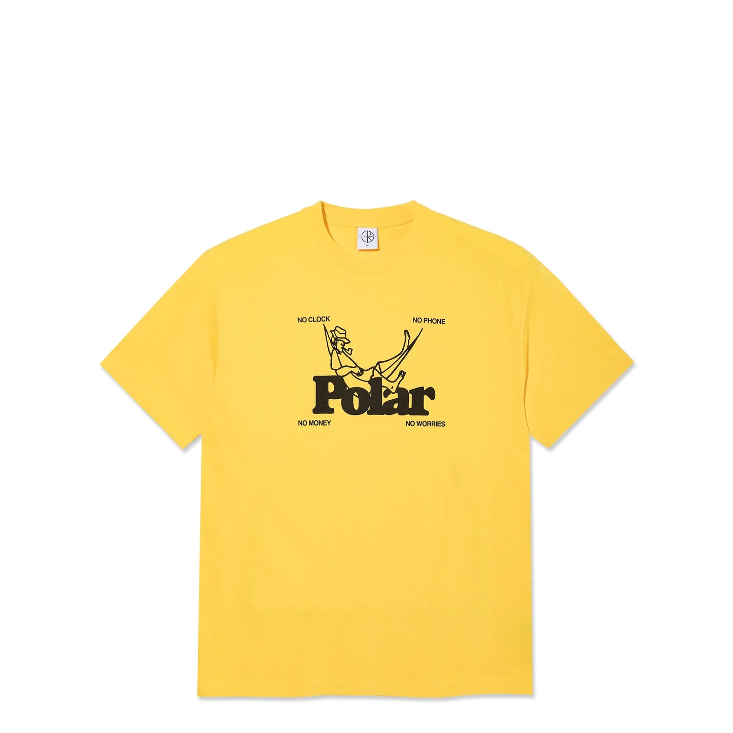 Polar No Worries Tee, lemon - Tiki Room Skateboards - 1