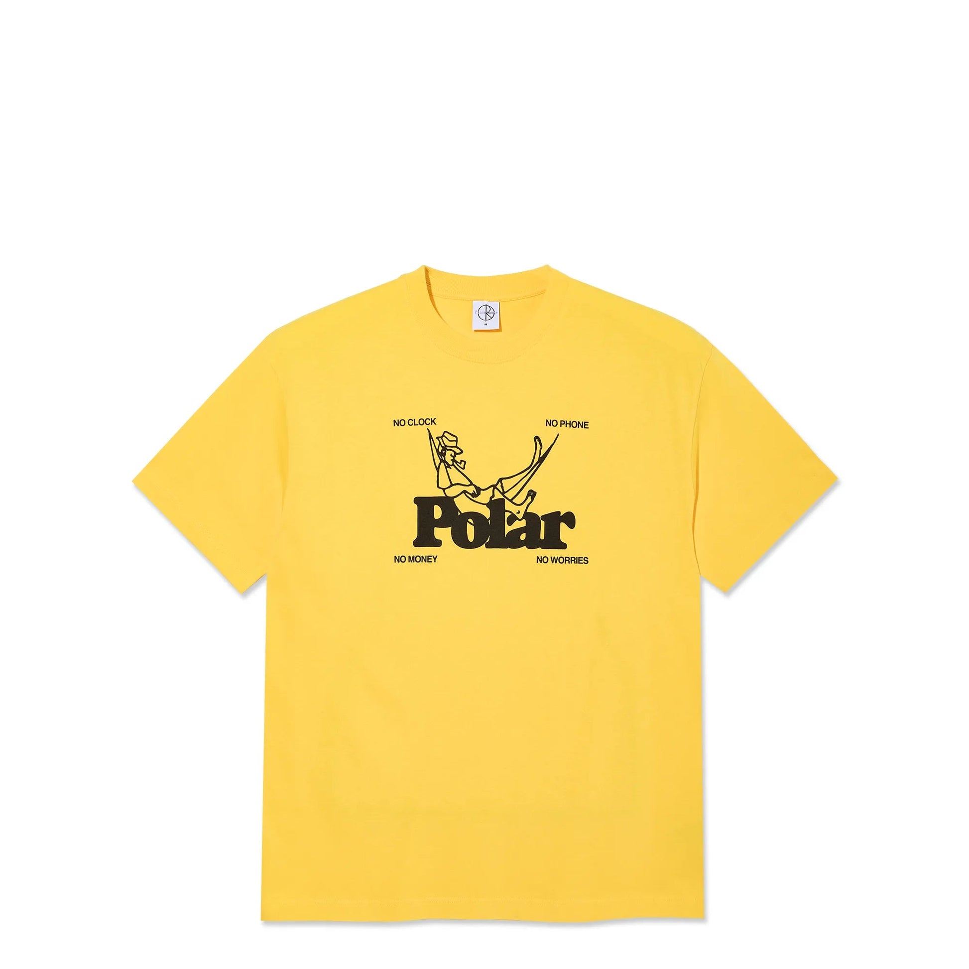 Polar No Worries Tee, lemon - Tiki Room Skateboards - 1