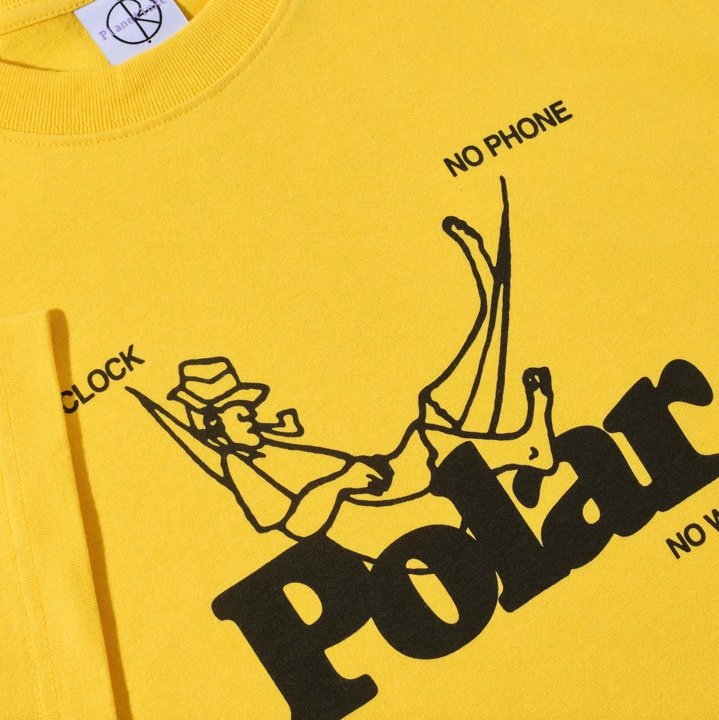 Polar No Worries Tee, lemon - Tiki Room Skateboards - 2