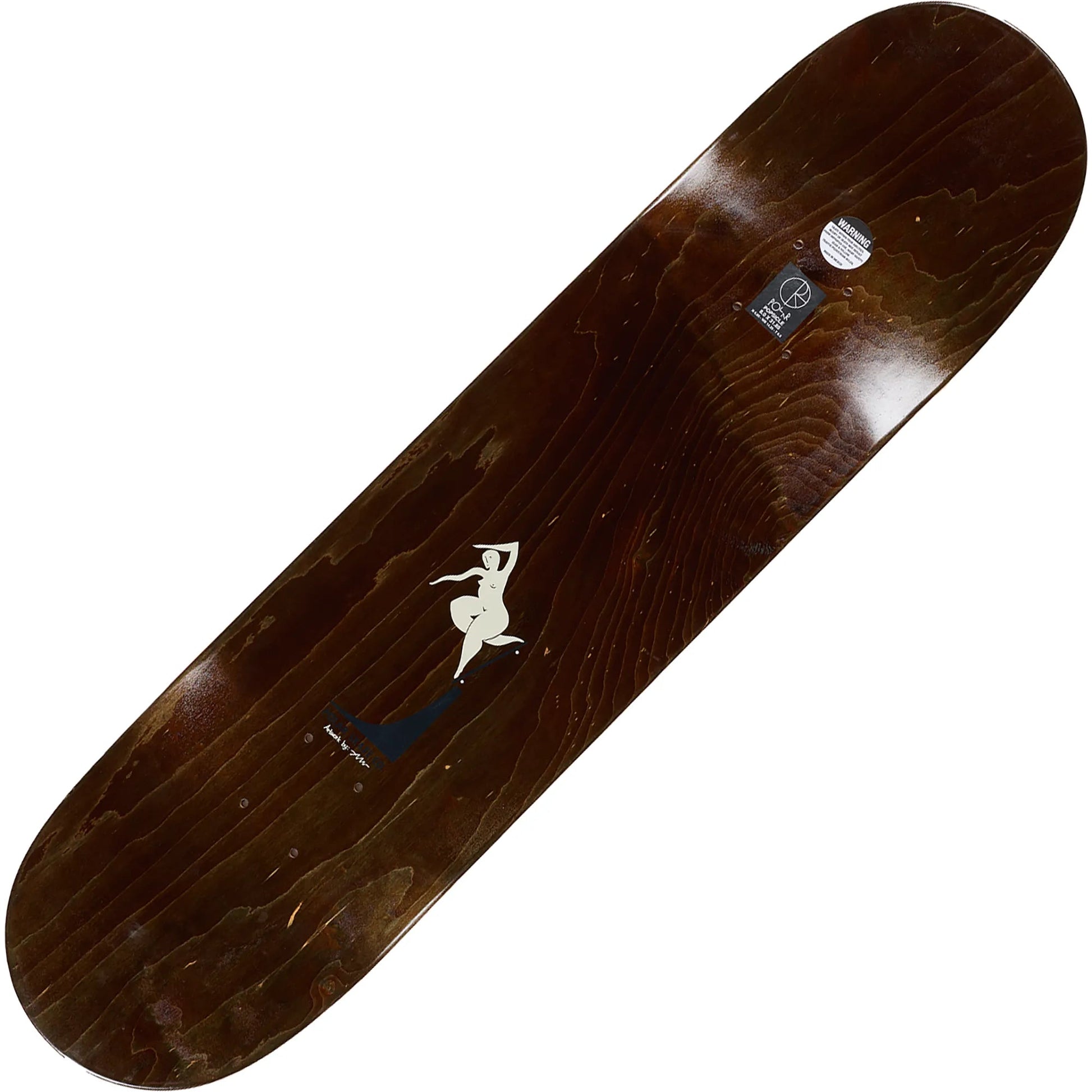 Polar Oskar Rozenberg - Bs Noseblunt (Shorter Length) (8.25"), burnt red - Tiki Room Skateboards - 2