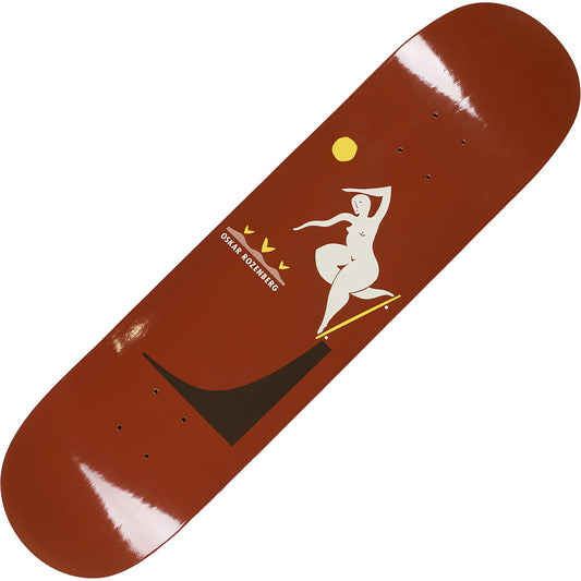 Polar Oskar Rozenberg - Bs Noseblunt (Shorter Length) (8.25"), burnt red - Tiki Room Skateboards - 1