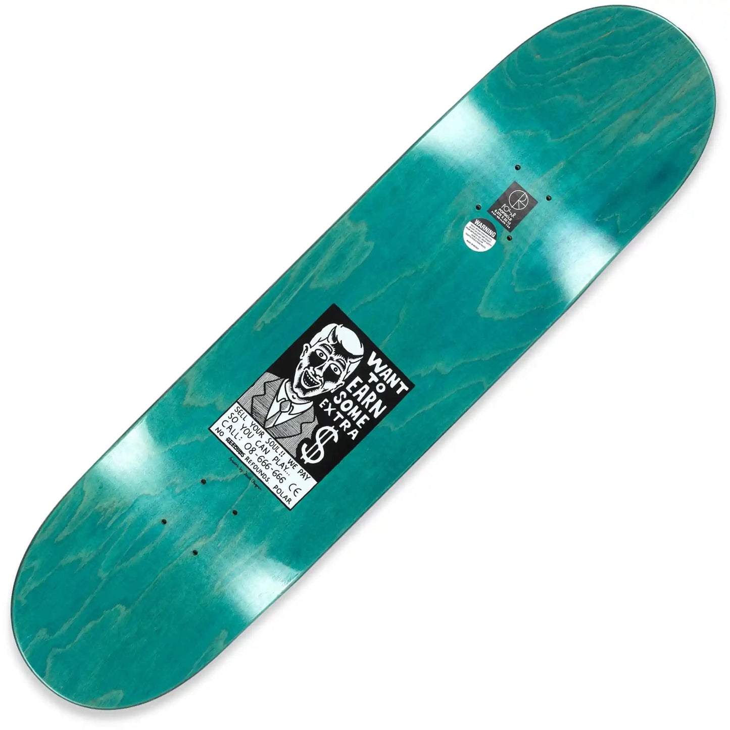 Polar Oskar Rozenberg Trust (Yellow) Deck (8.375") - Tiki Room Skateboards - 2