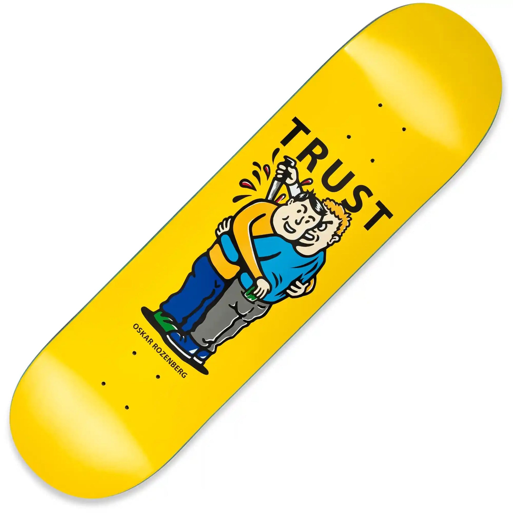 Polar Oskar Rozenberg Trust (Yellow) Deck (8.375") - Tiki Room Skateboards - 1