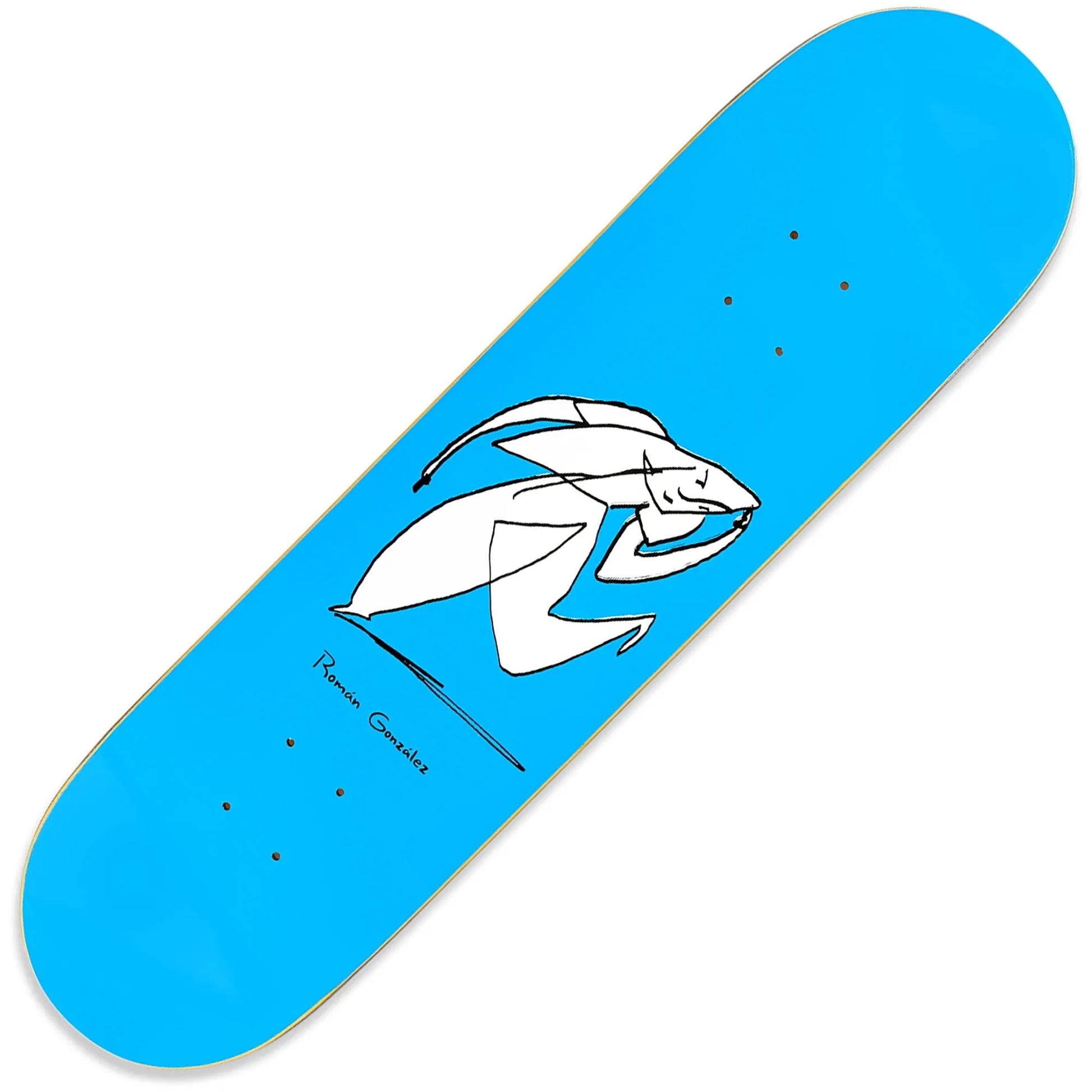 Polar Roman Gonzalez Stay In Motion Deck (8.125"), blue - Tiki Room Skateboards - 1