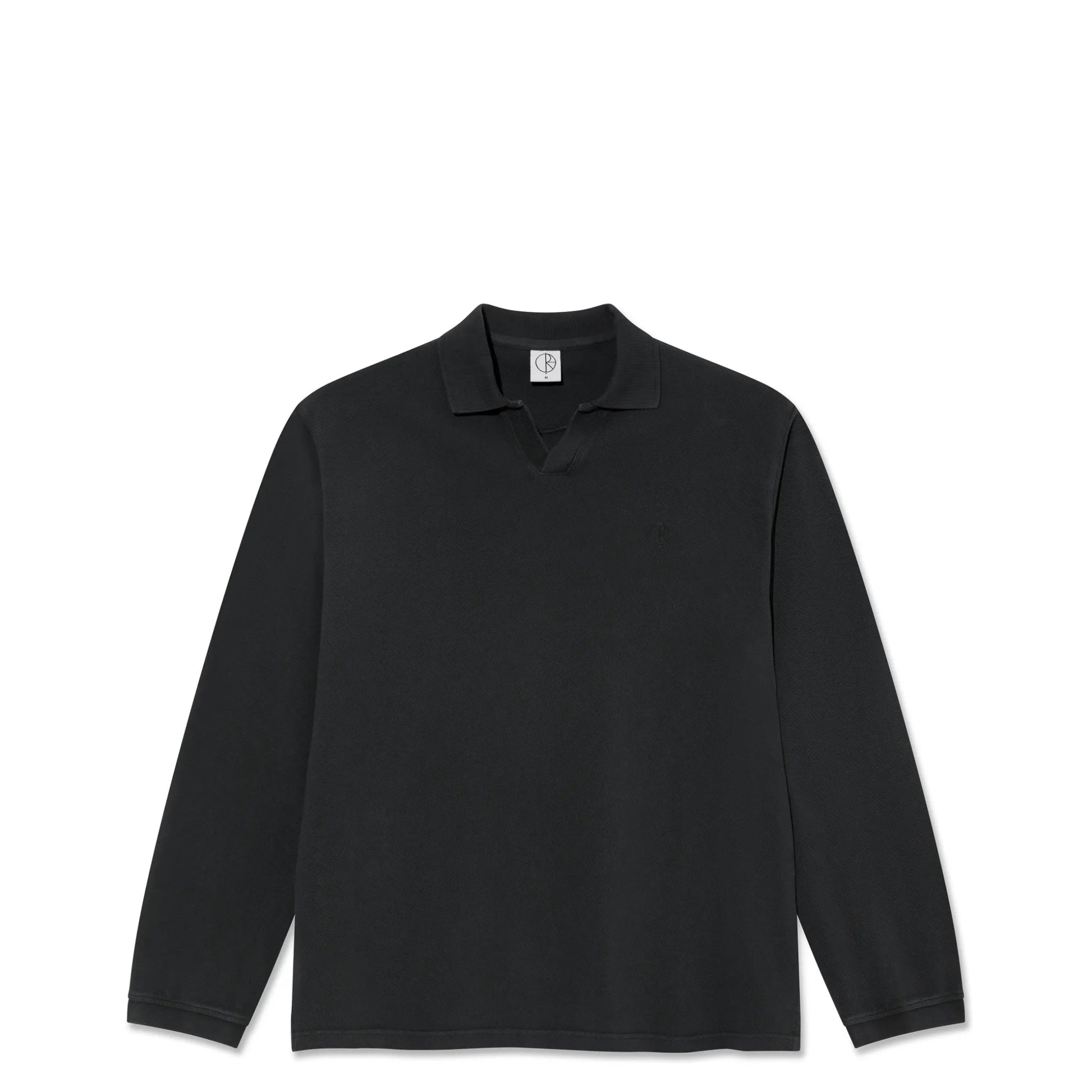 Polar Serge Polo Shirt, black - Tiki Room Skateboards - 1