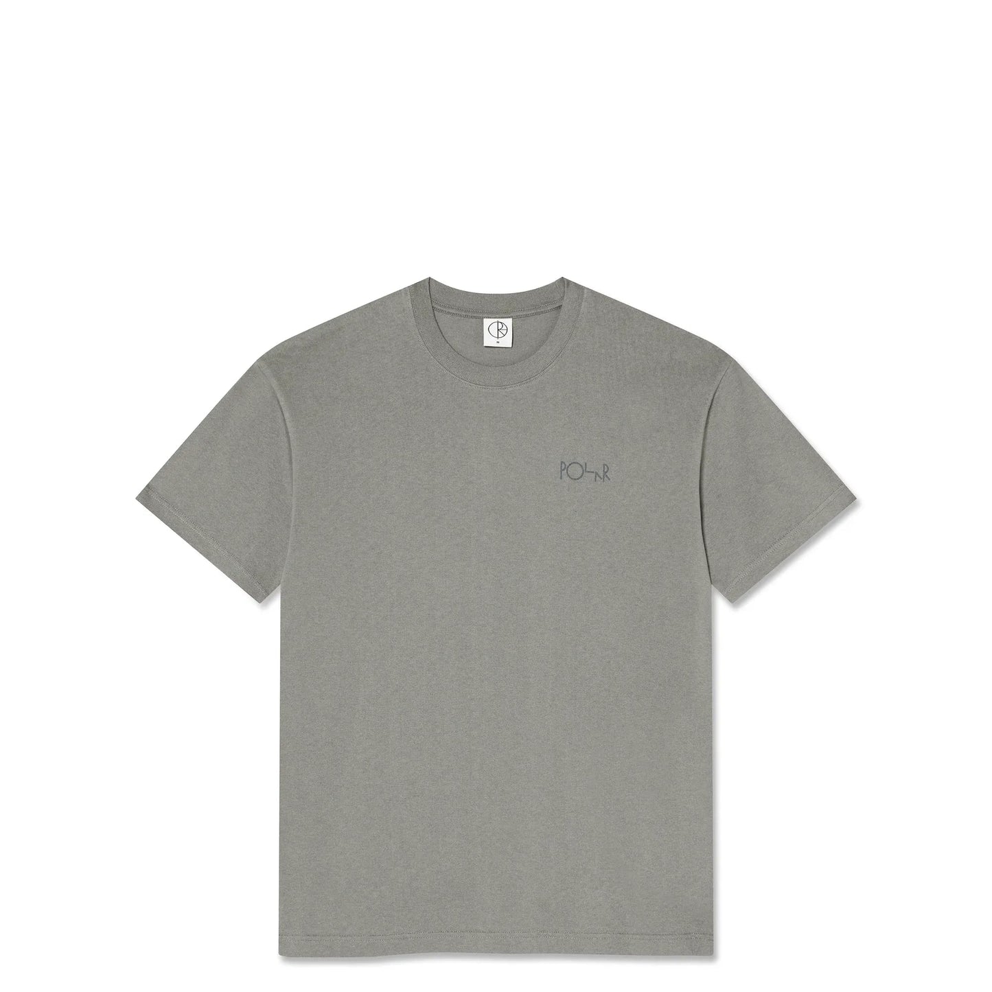 Polar Stroke Logo Contrast Tee, grey - Tiki Room Skateboards - 2