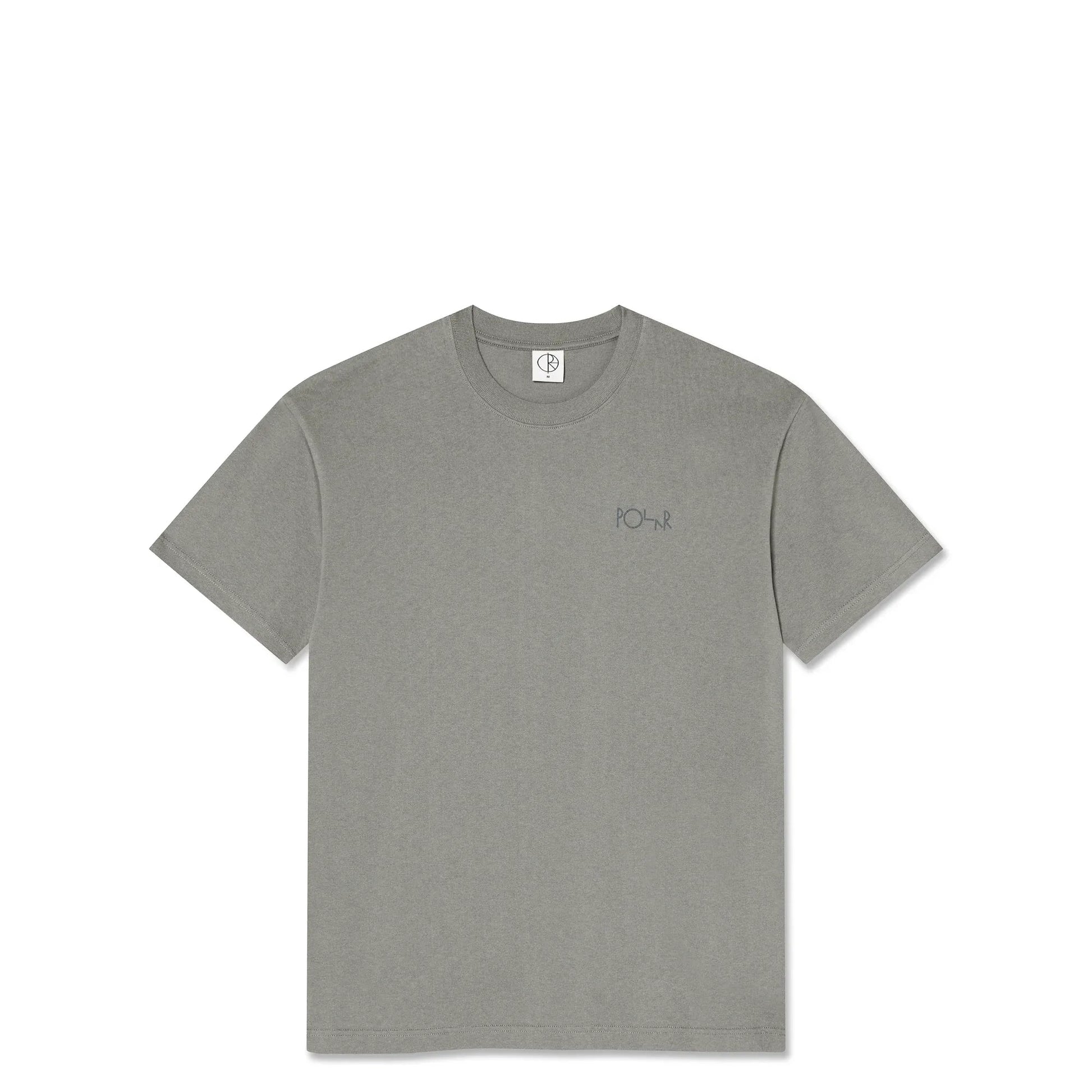 Polar Stroke Logo Contrast Tee, grey - Tiki Room Skateboards - 2