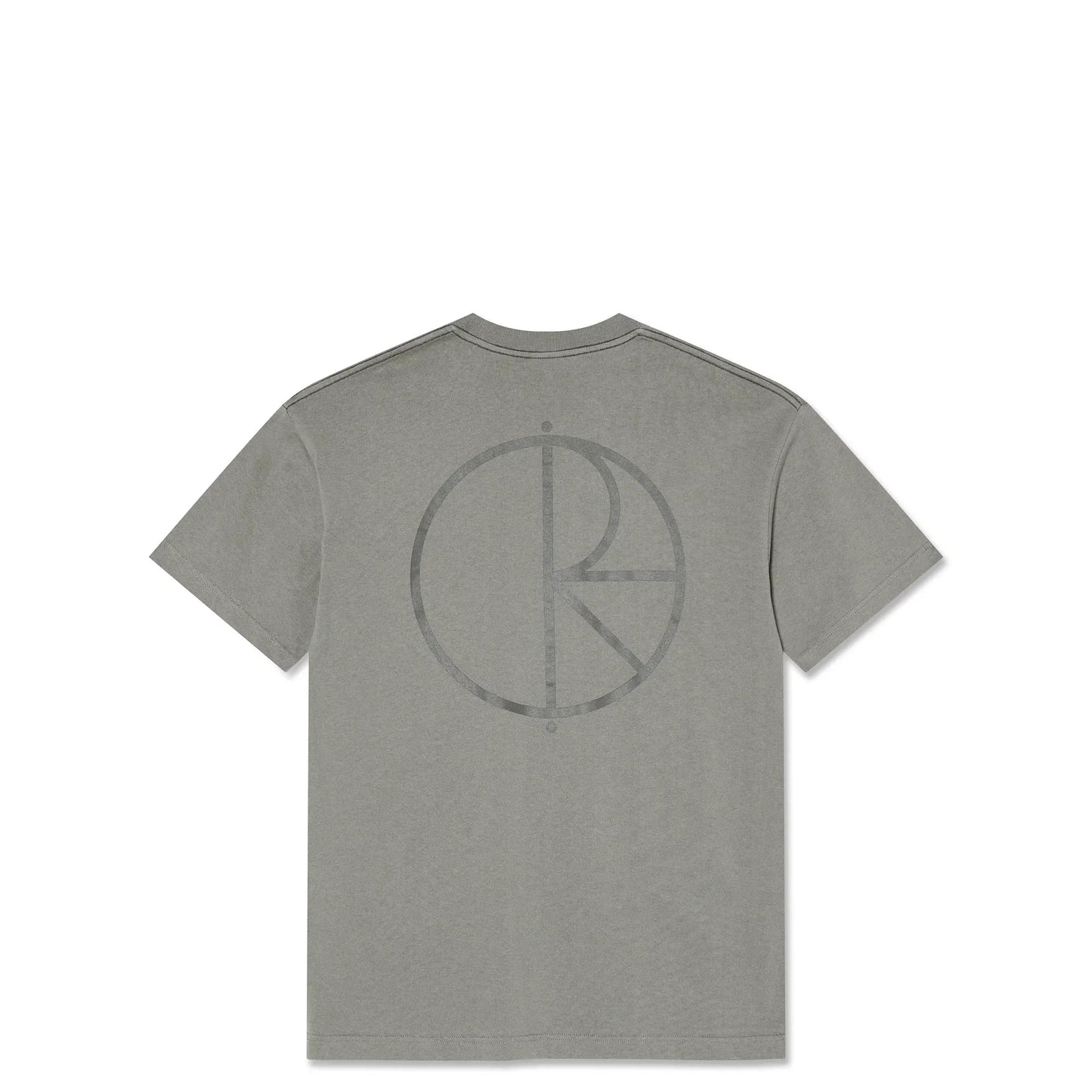 Polar Stroke Logo Contrast Tee, grey - Tiki Room Skateboards - 1