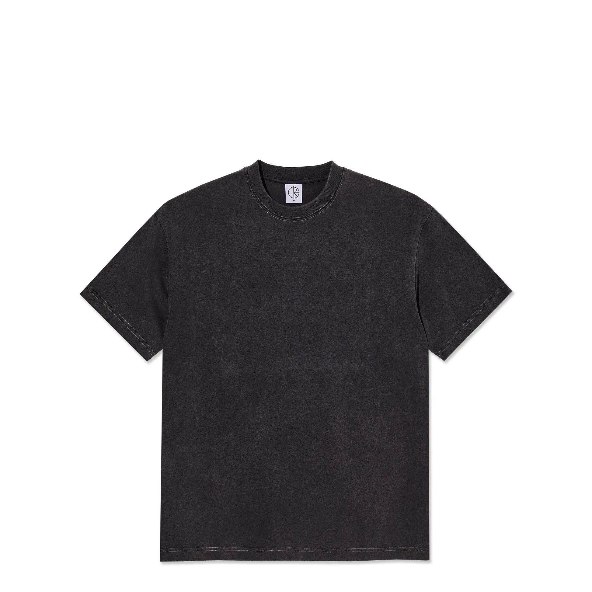 Polar Stroke Logo Contrast Tee, silver black/black - Tiki Room Skateboards - 1
