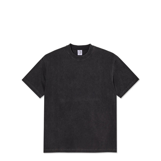 Polar Stroke Logo Contrast Tee, silver black/black - Tiki Room Skateboards - 1