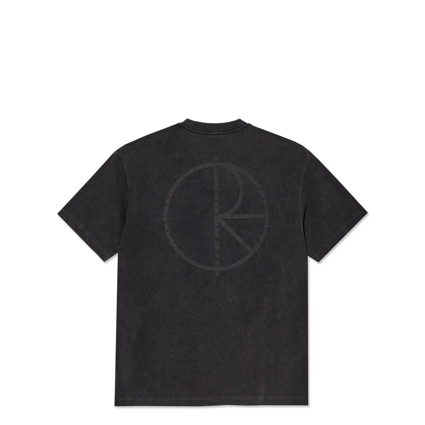 Polar Stroke Logo Contrast Tee, silver black/black - Tiki Room Skateboards - 2