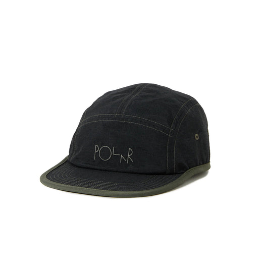 Polar Vilde Cap, black/army green - Tiki Room Skateboards - 1