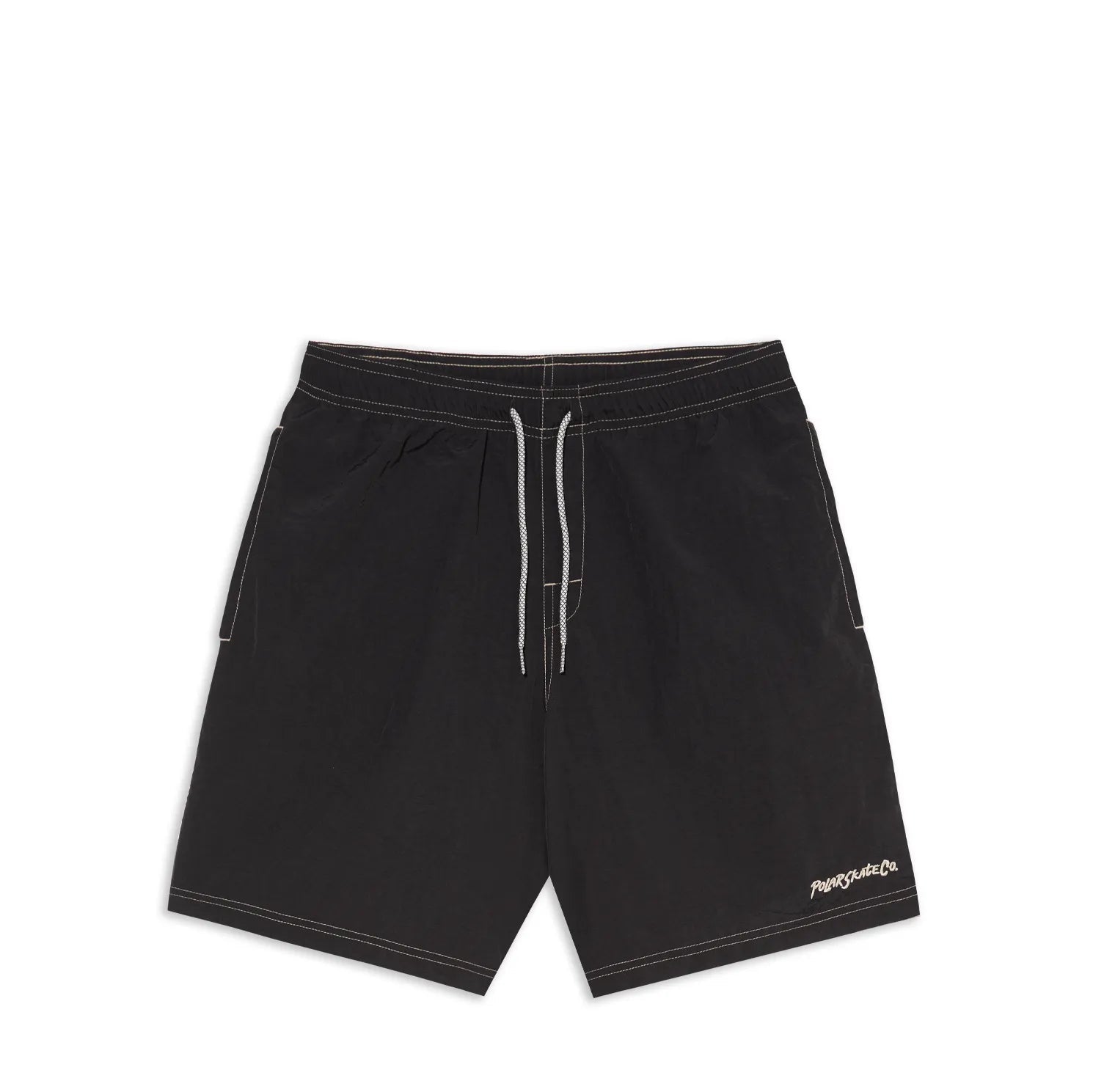Polar Ziggy Swim Shorts, black - Tiki Room Skateboards - 1