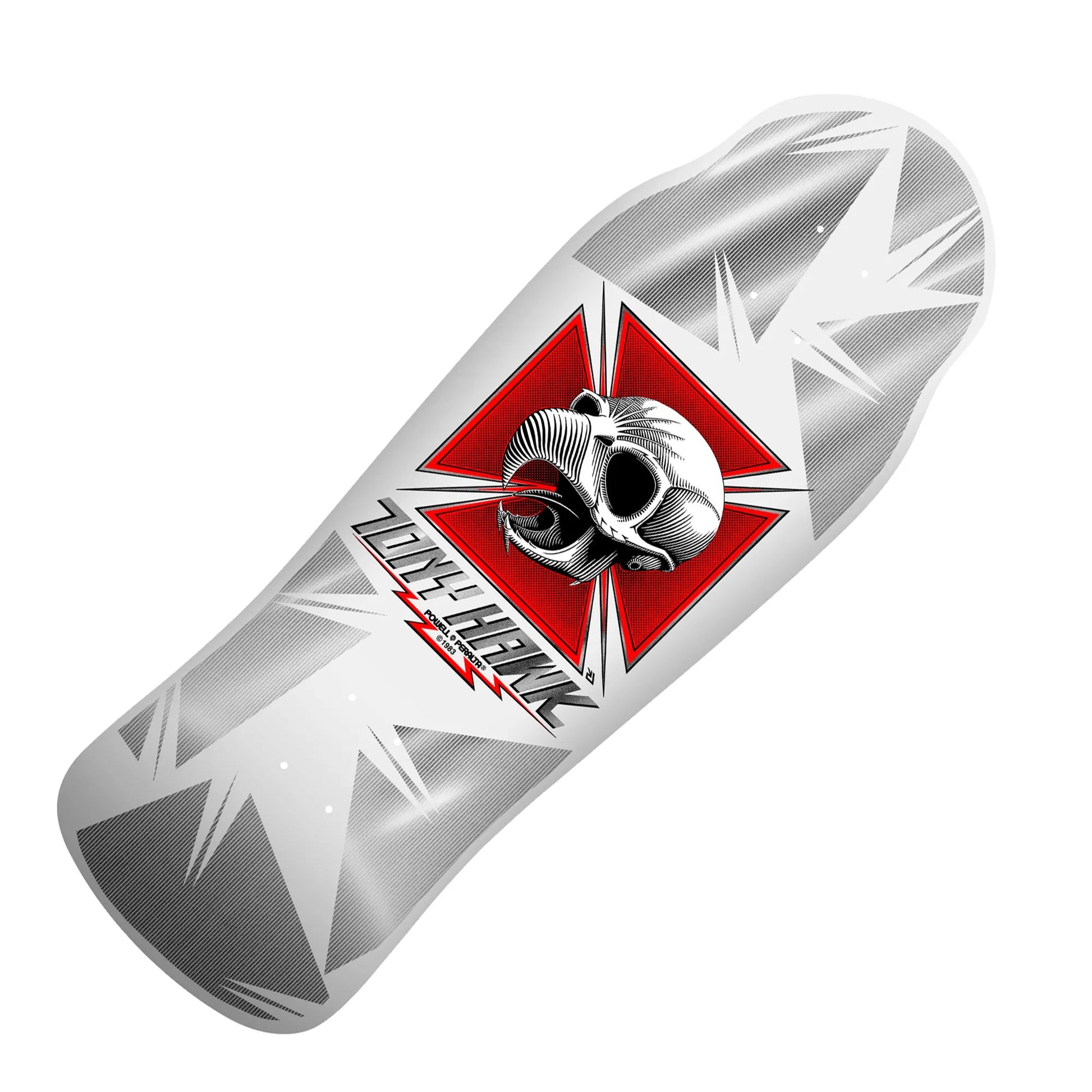 Powell - Peralta Bones Brigade BB17 Tony Hawk Deck (10.38"), white - Tiki Room Skateboards - 1