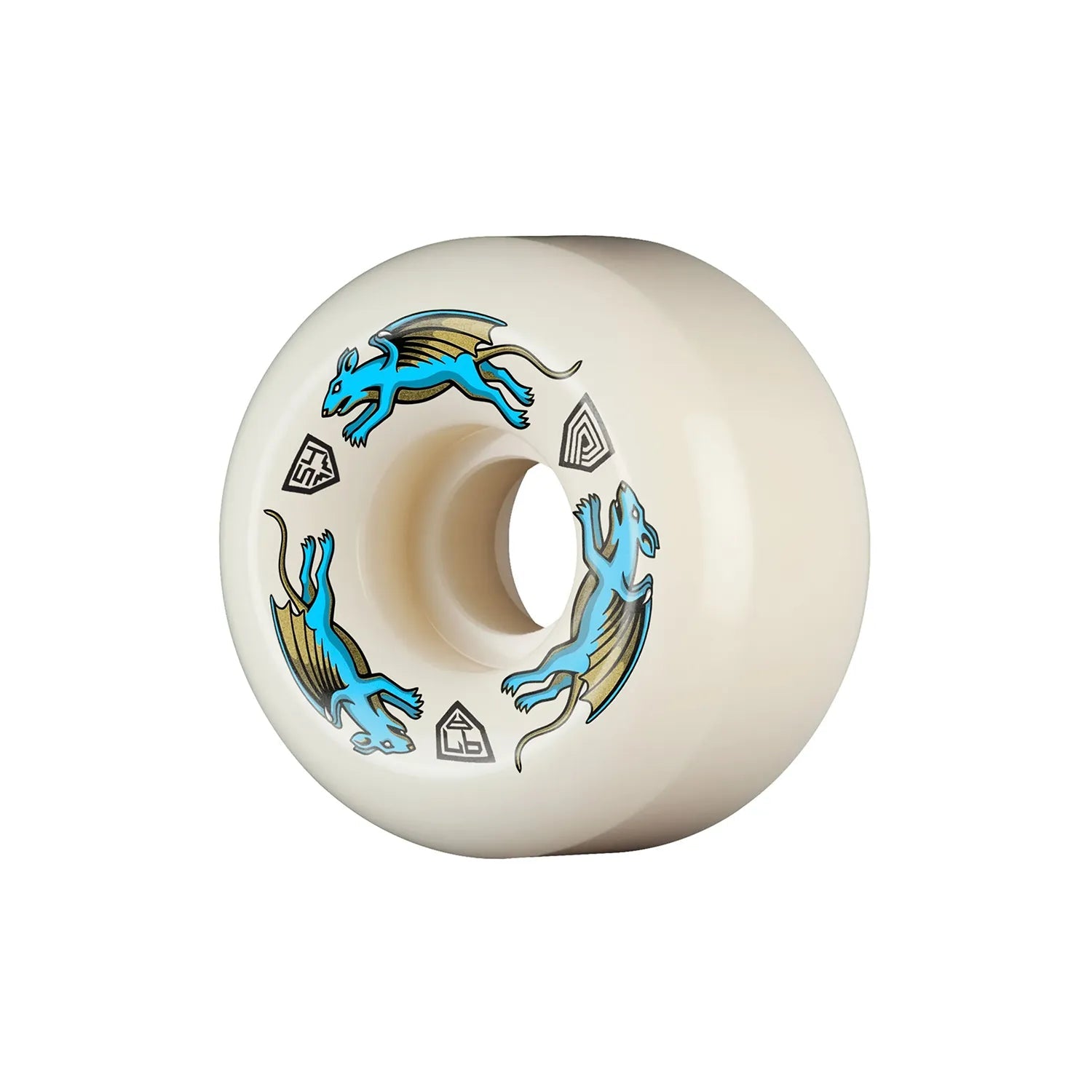 Powell - Peralta Dragon Formula Nano Rat Wheels AA2 97A, blue (54mm X 39mm) - Tiki Room Skateboards - 1