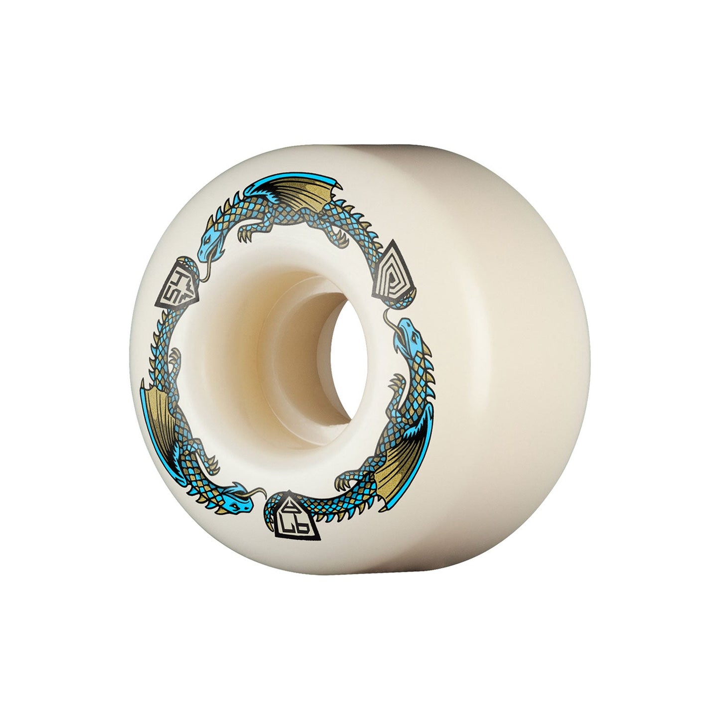 Powell-Peralta Dragon Formula V4 97A (54mm X 34mm) Wheels, blue (54mm) - Tiki Room Skateboards - 1