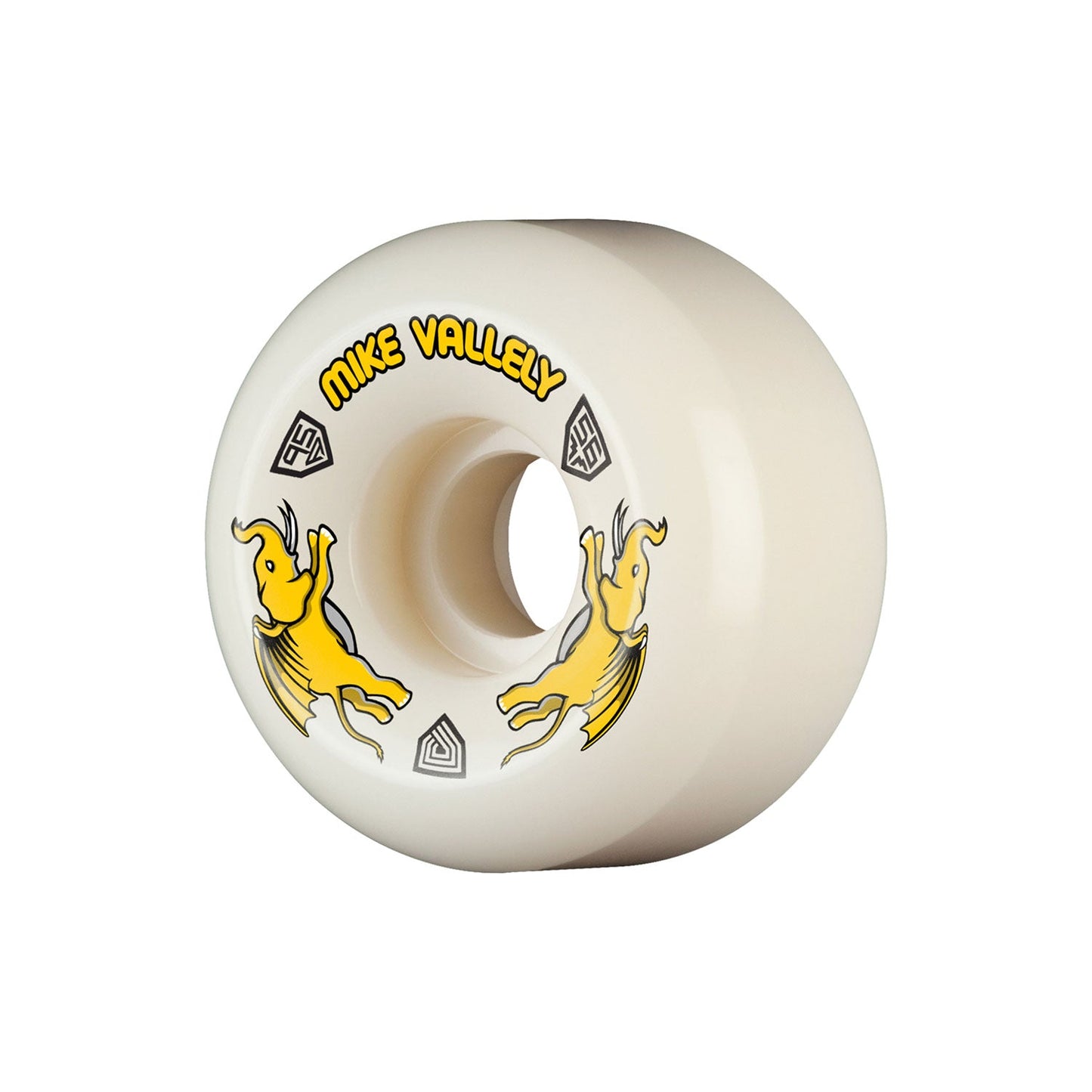 Powell-Peralta Dragon Formula Vallely V6 95A (56mm X 36mm) Wheels, yellow (56mm) - Tiki Room Skateboards - 1