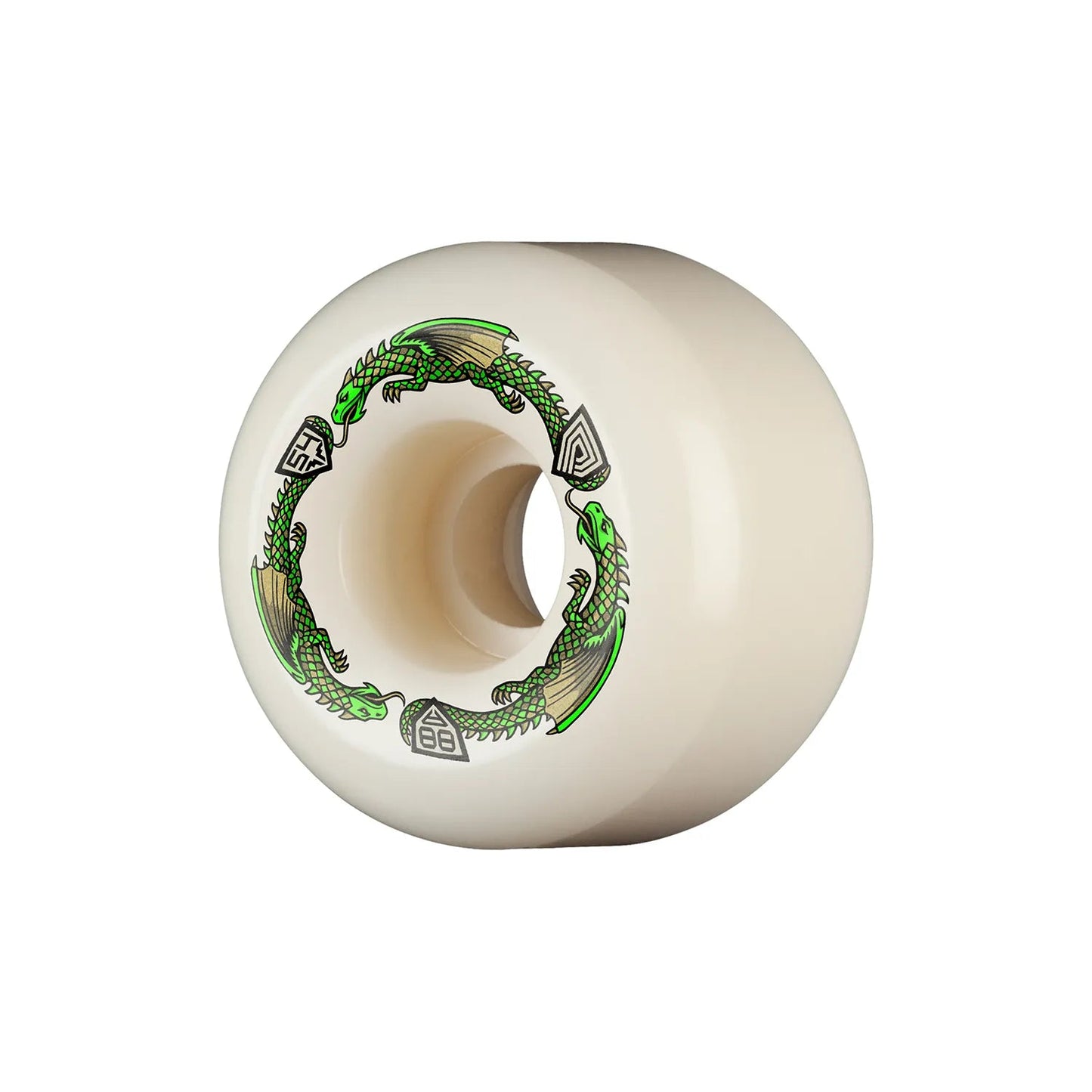 Powell - Peralta Dragon Formula Wheels A2 88A, green (54mm X 39mm) - Tiki Room Skateboards - 1