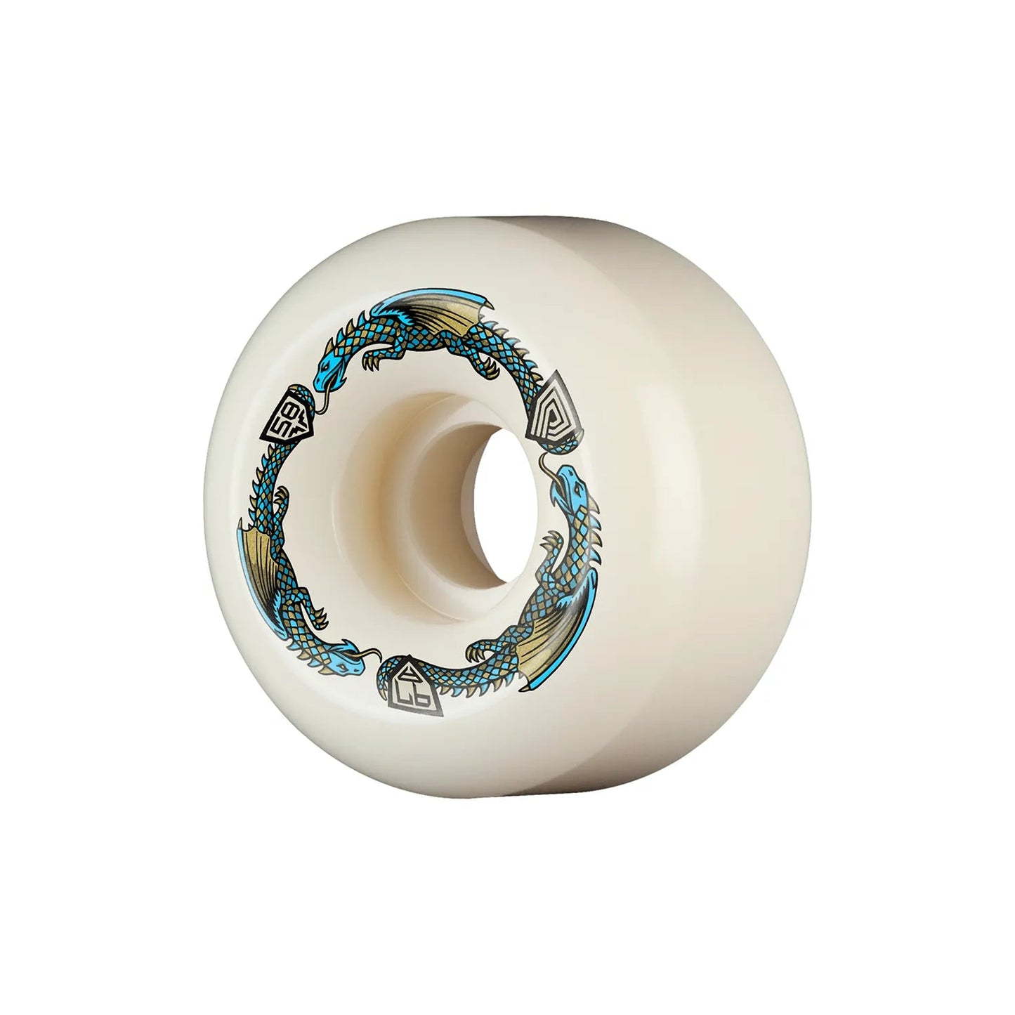 Powell - Peralta Dragon Formula Wheels RB2 97A, blue (58mm X 33mm) - Tiki Room Skateboards - 1