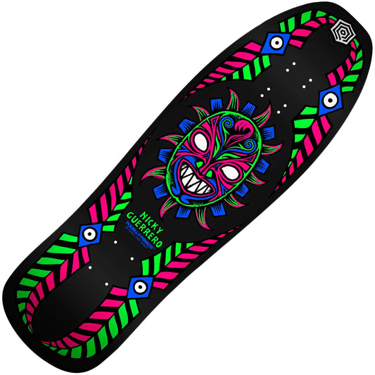 Powell - Peralta Guerrero OG Mask Blacklight Deck (10.0”) - Tiki Room Skateboards - 1