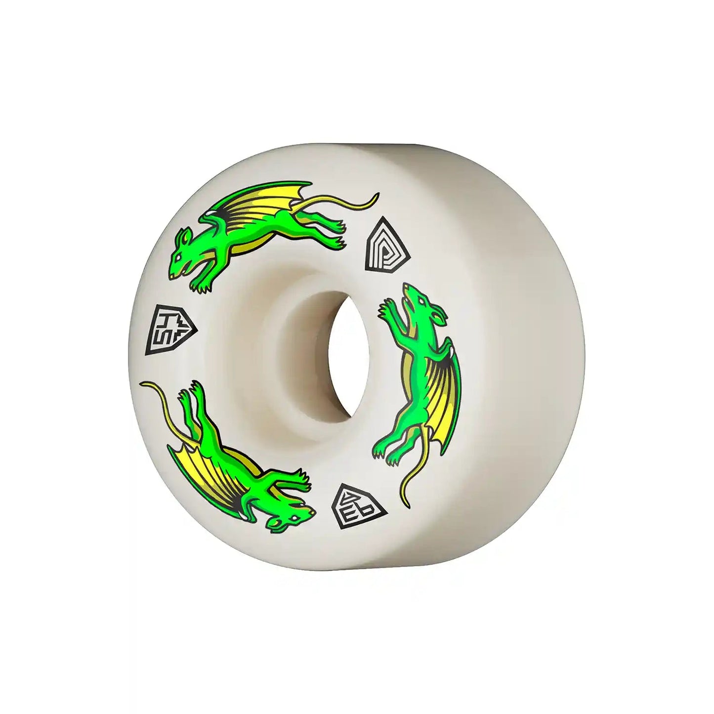 Powell - Peralta Nano Rat Dragon Formula 93A Wheels, natural (54mm x 34mm) - Tiki Room Skateboards - 3