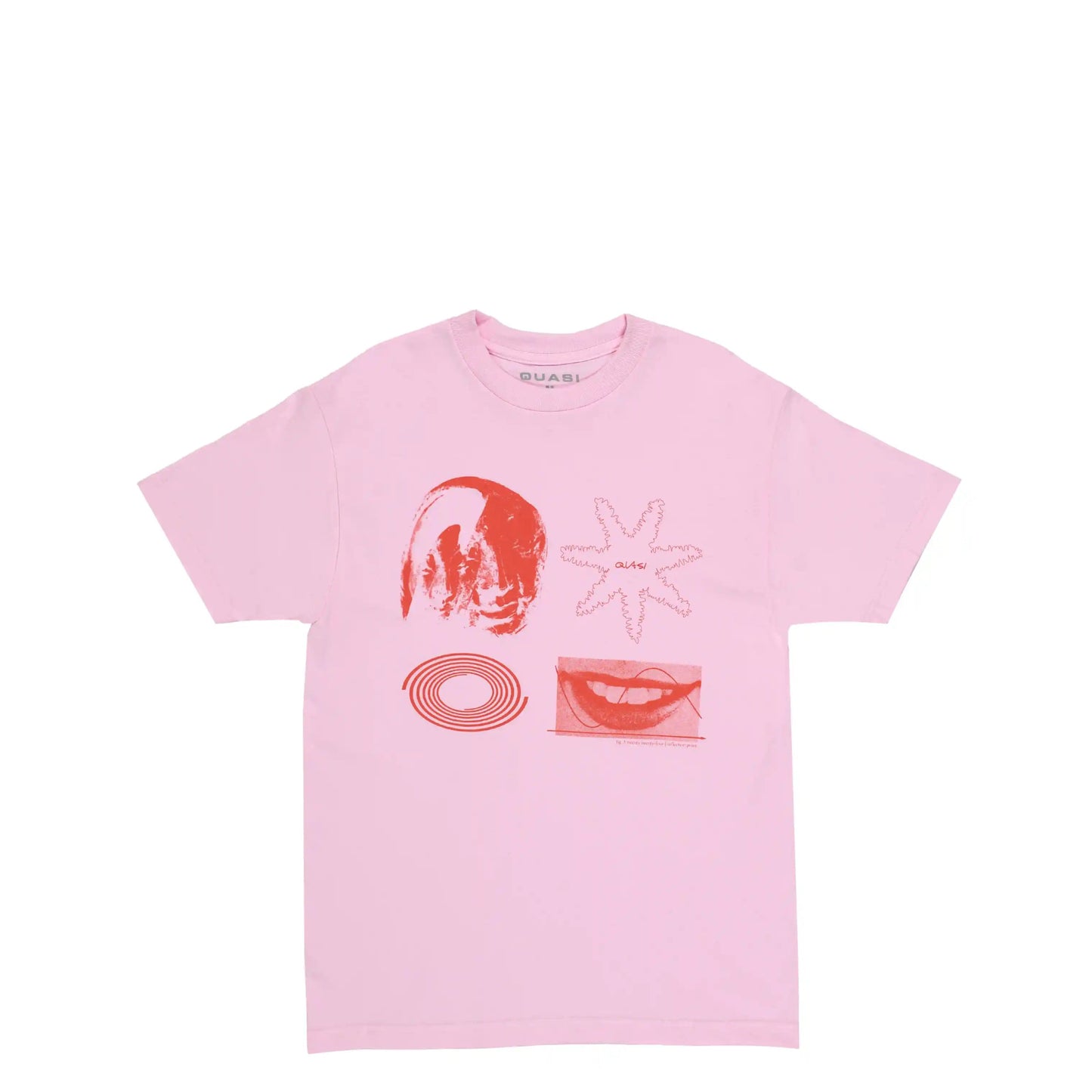 Quasi Point Tee, pink - Tiki Room Skateboards - 1