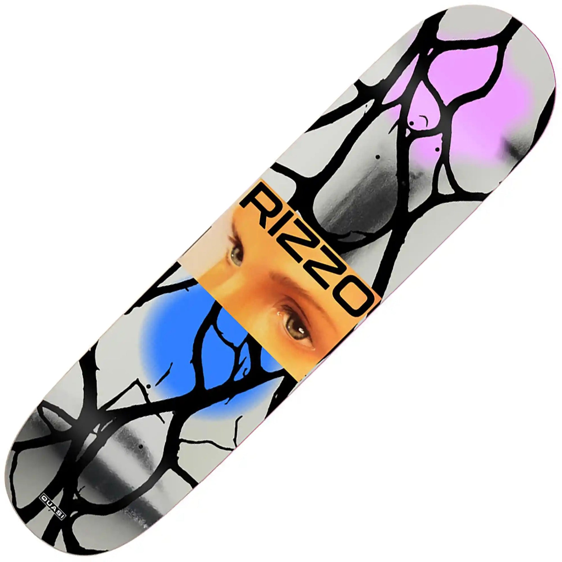 Quasi Rizzo 'Tearz' Twin Tail Deck (8.375") - Tiki Room Skateboards - 1