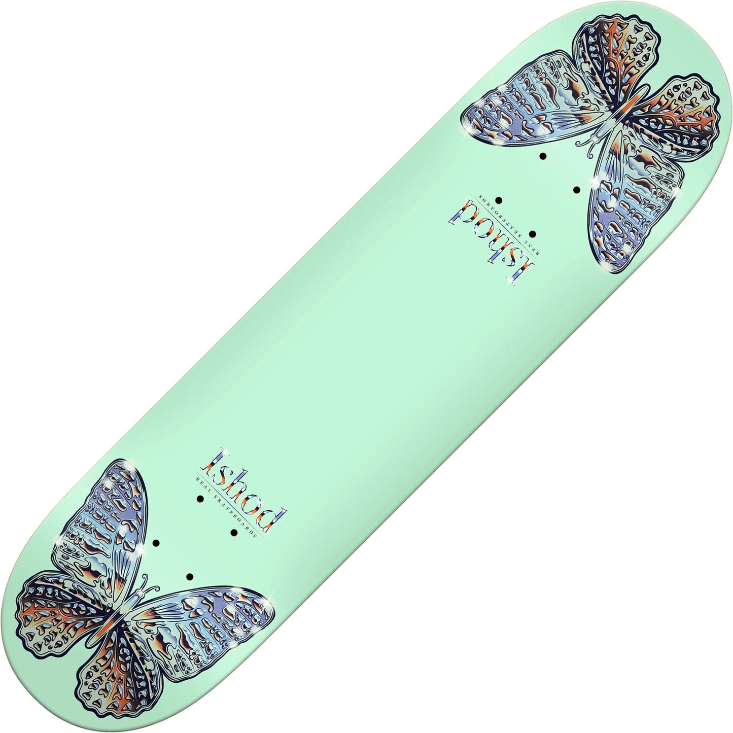 Real Ishod Mariposa Chrome Twin Tail Deck (8.5”) - Tiki Room Skateboards - 1