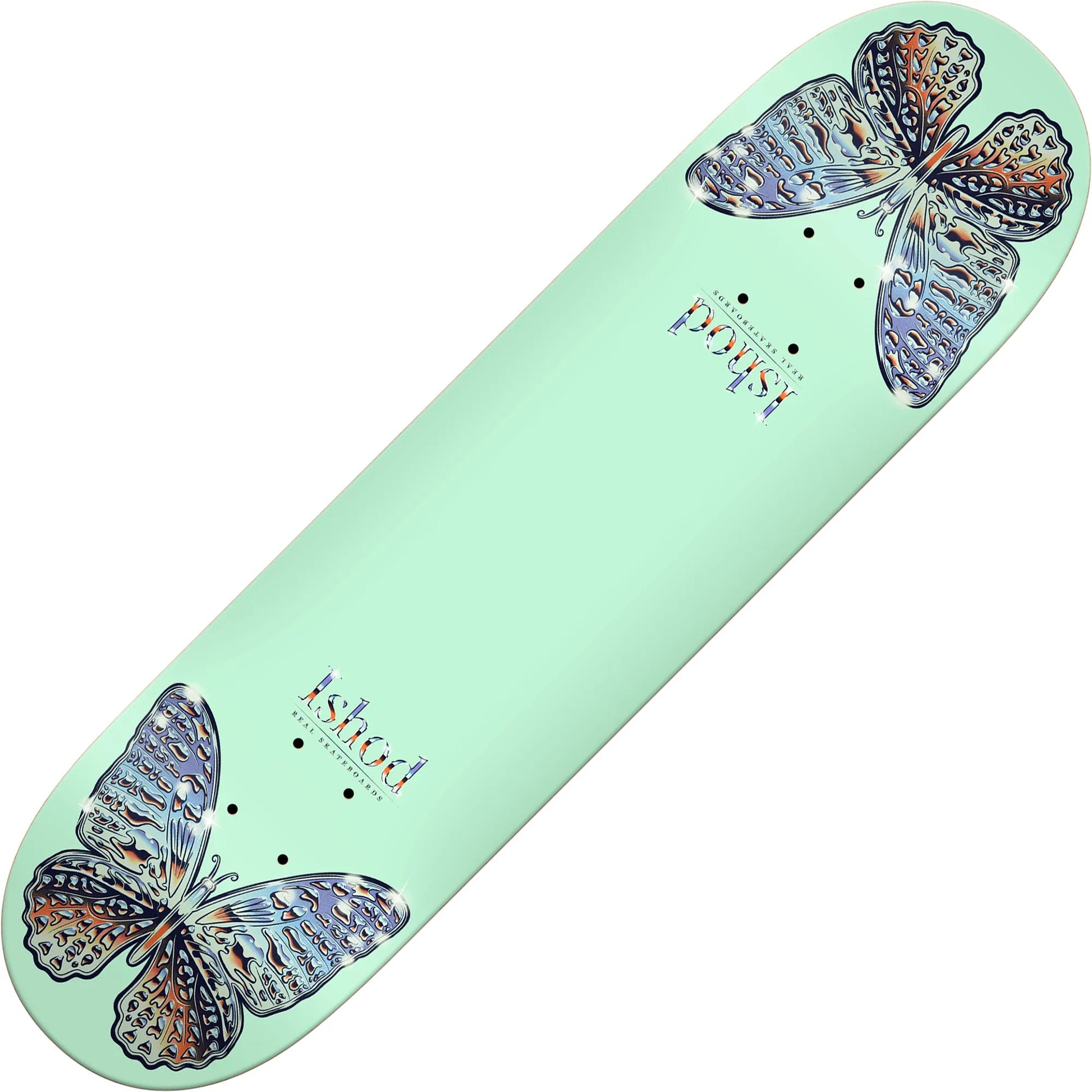 Real Ishod Mariposa Chrome Twin Tail Deck (8.5”) - Tiki Room Skateboards - 1