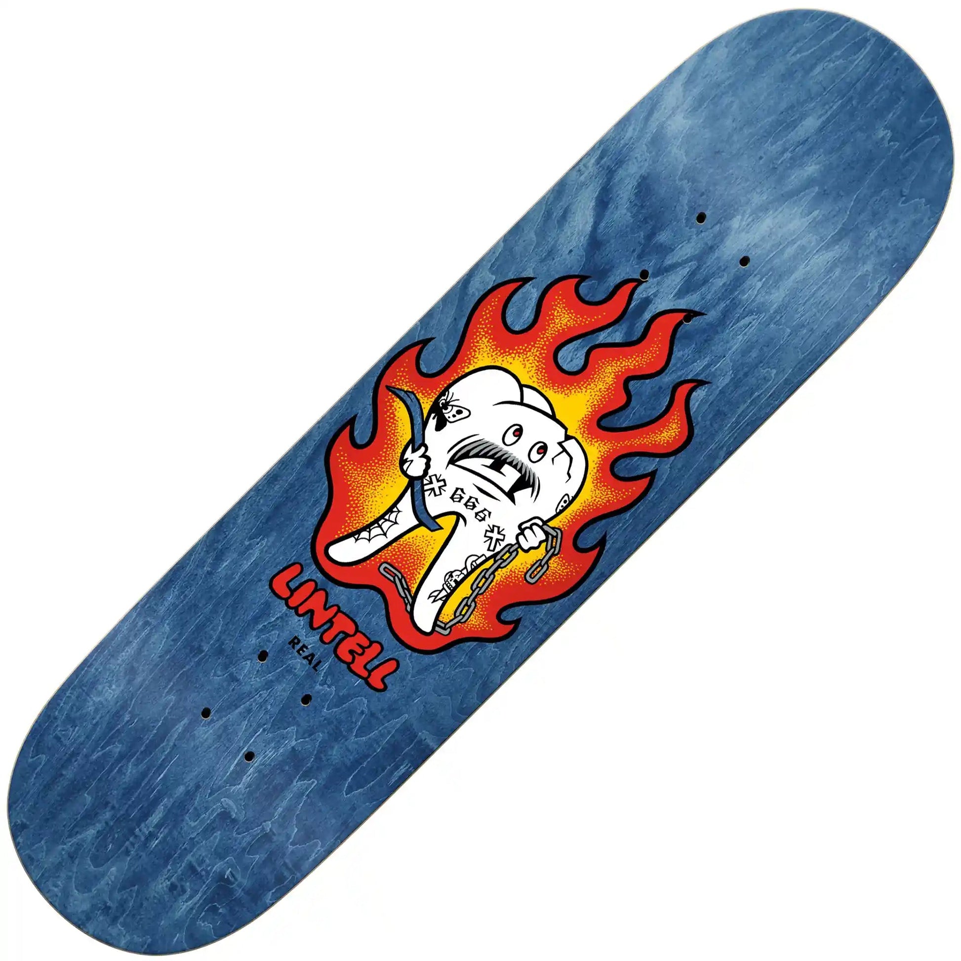 Real Lintell Mascot Easy Rider Deck (8.5") - Tiki Room Skateboards - 1