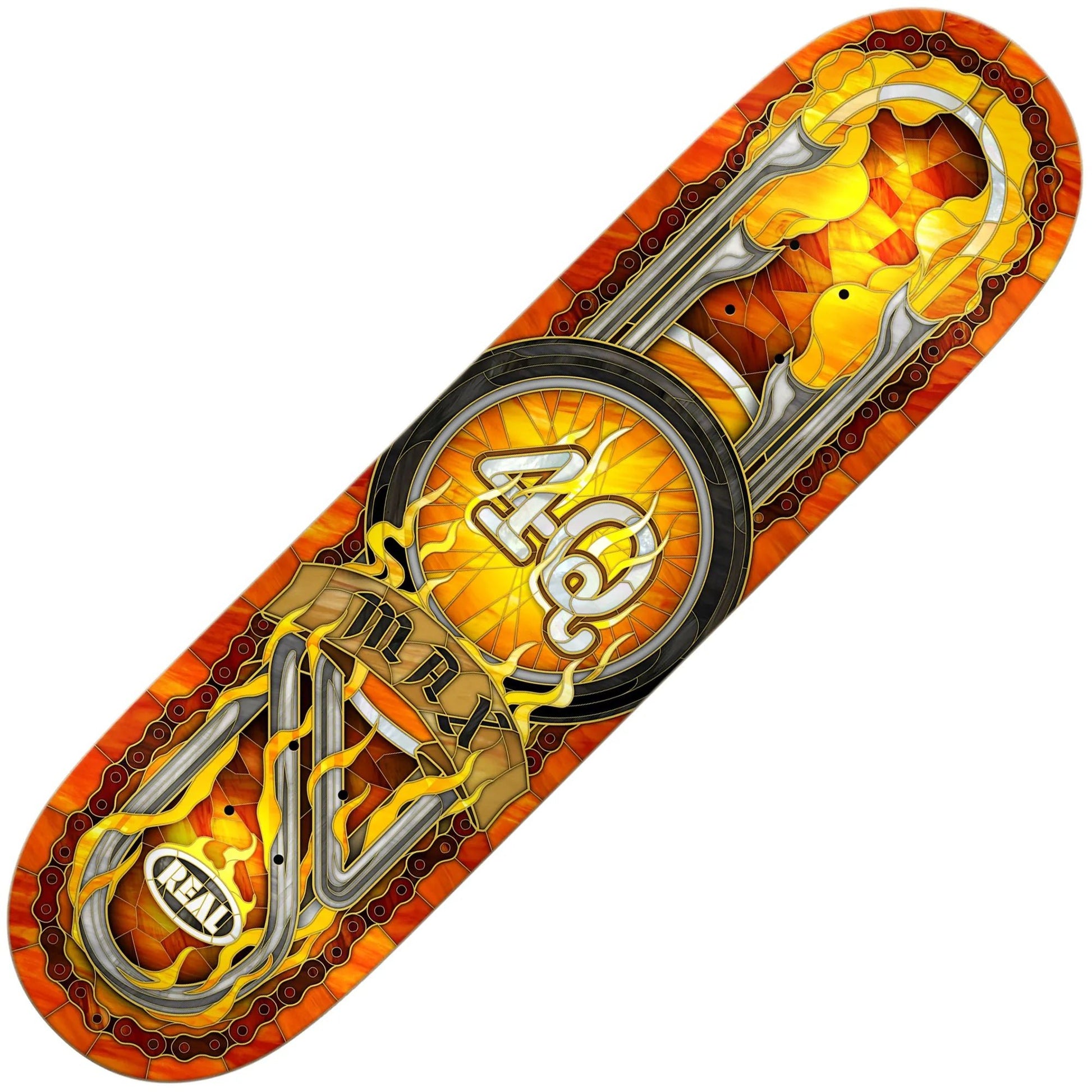 Real Max Schaff 4Q Cathedral Deck (8.5") - Tiki Room Skateboards - 1