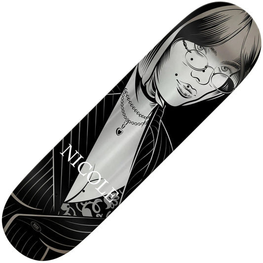 Real Nicole Crush Ltd Twin Nose Deck (8.5"), black - Tiki Room Skateboards - 1