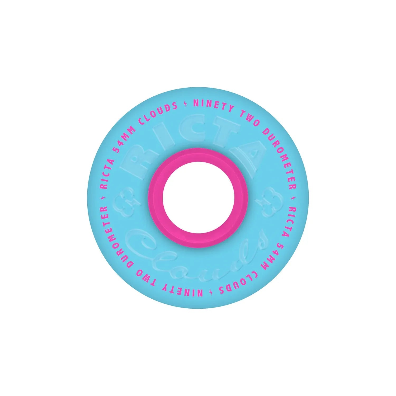 RICTA Clouds Wheels 92A, blue/pink (54mm) - Tiki Room Skateboards - 1