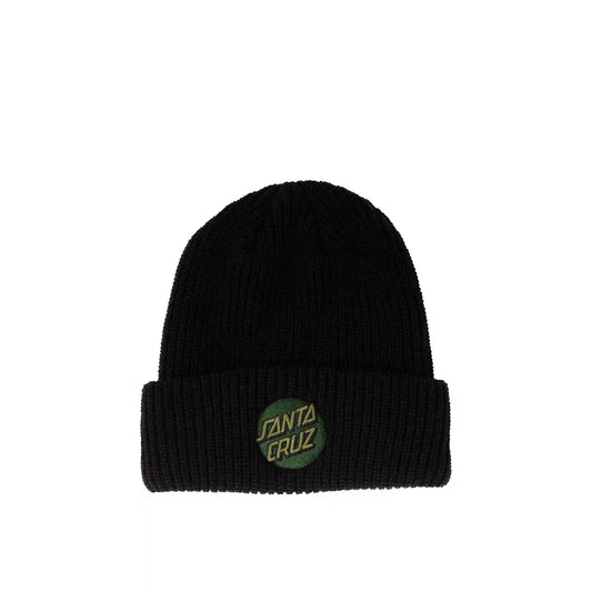 Santa Cruz Other Dot Beanie, black/od green - Tiki Room Skateboards - 1