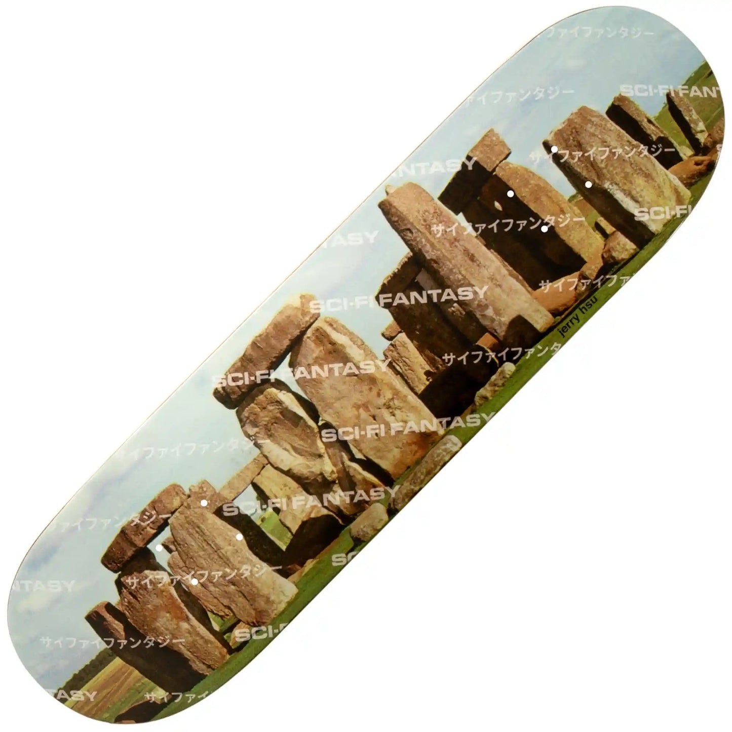 Sci - Fi Fantasy Jerry Stonehenge Deck (8.25") - Tiki Room Skateboards - 1